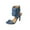 Blue High-Heels Mid Calf Boots for Women, variant on High-Heels Mid Calf Boots for Women Soft Non-slip Breathable Trendy Women's High-Heels Mid Calf Boots Open Toe Sandals 75%Rayon 25%Polyester Summer Shoes Tapered High heel Dress Shoes Blue 42