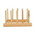 thumbnail image 4 of FELTECHELECTR 1Set Bamboo Dish Holder Chocolate 7.9X4.7X3.9In Drying Racks Draining Off For Kitchen Storage Rack, 4 of 7