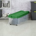 Sterilite 50.9 Gallon Tree Plastic Storage Box, Green