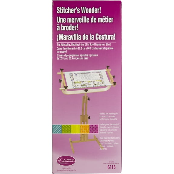 Frank A. Edmunds Stitcher's Wonder! Floor Stand Scroll Frame
