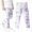 F-Purple, variant on Zwiiyzr 3-8Y Girls Lattice Printed Pants High Waist Stretchy Soft Tights Kids Summer Leggings for School Wearing Blue