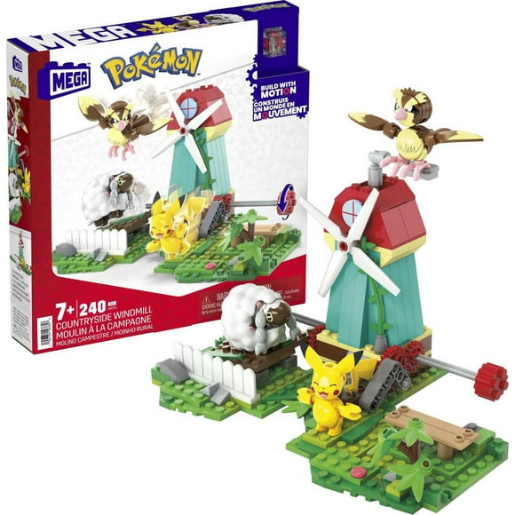 MEGA Pokémon Building Toy Kit Countryside Windmill (240 Pieces) for Kids, Ages 7+