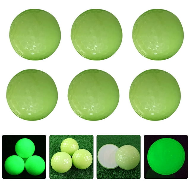 AURARMLET 6ensemble Jouets Lumineux Ronds Absorption de Lumière Caoutchouc Synthétique Vert