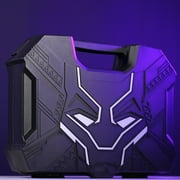 Marvel Black Panther 82pc Tool Set, Includes Ratchets, Sockets, Pliers, and Tool Case, Silver Edition