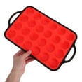 thumbnail image 5 of Raindrops Red Silicone Muffin Tray for Baking, Non-Stick Cupcake Mold, Flexible and Bakeware, 5 of 8