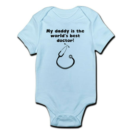 CafePress - My Daddy Is The Words Best Doctor Body Suit - Baby Light