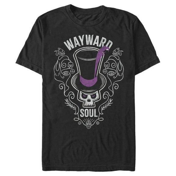 Men's The Princess and the Frog Wayward Soul Dr. Facilier Skeleton Graphic Tee Black 4X Large