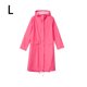 thumbnail image 5 of Chubasquero largo Inteprter Unisex impermeable para lluvia con capucha Rosa roja L, 5 of 6