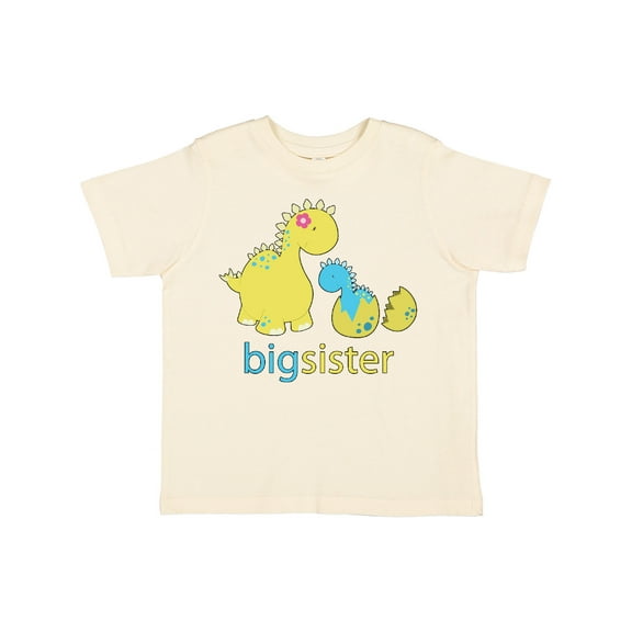 Inktastic Big Dinosaur Sister Girls Toddler T-Shirt