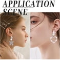 thumbnail image 2 of 1Box 120Pcs 3 Colors Plastic Earrings Clips Earring Converter Clip on Earrings with Loops Transparent White Pink Clip-on Earring Findings for Non Pierced Ears Jewelry Making DIY Crafts, 2 of 6