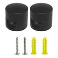 thumbnail image 1 of Clips en Aluminium Robustes pour Gestion Sécurisée des Fils avec Vis et Bouchons Muraux 2 Pcs, 1 of 7