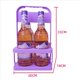 thumbnail image 4 of 2X Portabebidas de Plástico Plegable con 4 Orificios, Portabebidas Reutilizable con Asa Portabebidas Portátil de Color Oscuro, 4 of 6