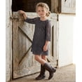 thumbnail image 3 of 2Bunnies Girls' 3T-12Y Boho Country Rustic Lace Scalloped Trim Sleeve Flower Girl Dress, 3 of 7
