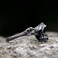 thumbnail image 5 of ZMY Home Stainless Steel Party Jewelry Skull Ring with Nose and Upper Jaw Design and Skull Bone Band Ring (11), 5 of 6