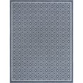 thumbnail image 1 of Unique Loom Outdoor Trellis Flatweave Rug 7' 10 x 10' Rectangle Navy Blue/Ivory, 1 of 1