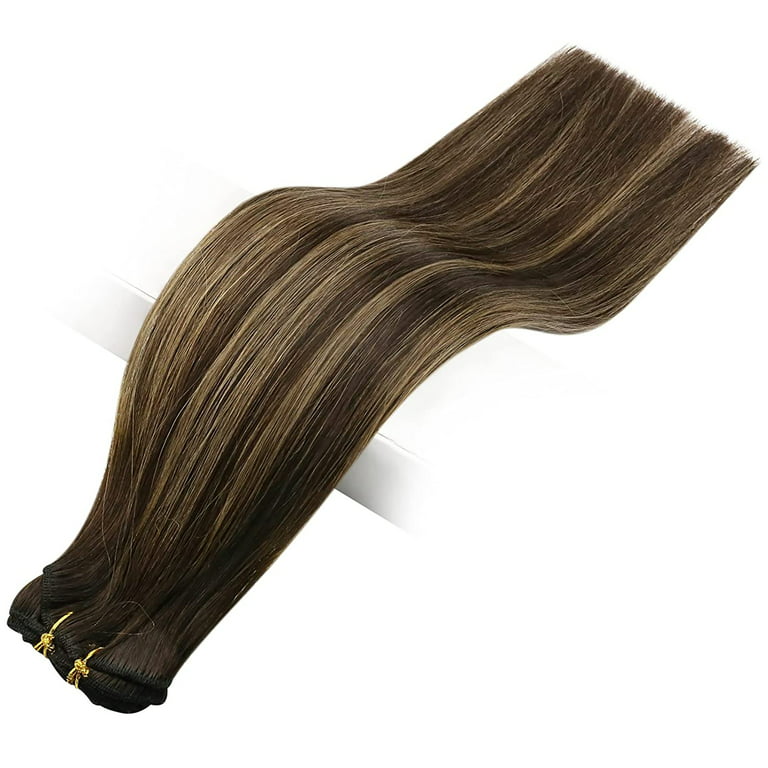 Full Shine Clip in Hair Extension 20 Inch Real Hair Extensions Clip in  Human Hair Double Weft 100 Gram Clip in Hair Extensions Human Hair Ombre  Color