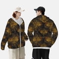 thumbnail image 5 of Fotbe Gold Dragonfly Mandala Men's Women's UPF 50+ Sun Protection Jacket Hooded Cooling Shirt with Pockets Hiking Outdoor Performance-X-Large, 5 of 8