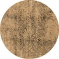 thumbnail image 1 of Ahgly Company Indoor Round Oriental Brown Industrial Area Rugs, 6' Round, 1 of 4