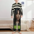 thumbnail image 2 of Beetlejuice Beetlejuice One Piece Pajama Hooded Union Suit PJs Sleepwear, 2 of 7