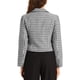 thumbnail image 3 of CHAQUETA DE MUJER CON SOLAPA NOTCH INSPIRE CHIC, BLAZER CASUAL DE MANGA LARGA PARA OFICINA, TALLA XS, BLANCA Y NEGRA, 3 of 5