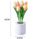 thumbnail image 2 of Lámpara de noche de tulipán LED recargable, paquete de flores de simulación, lámpara de imitación, mesita de noche para dormitorio, 2 of 6