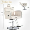 KIGOTY Barber Chair Reclining Salon Chair for Salonsfor Hair