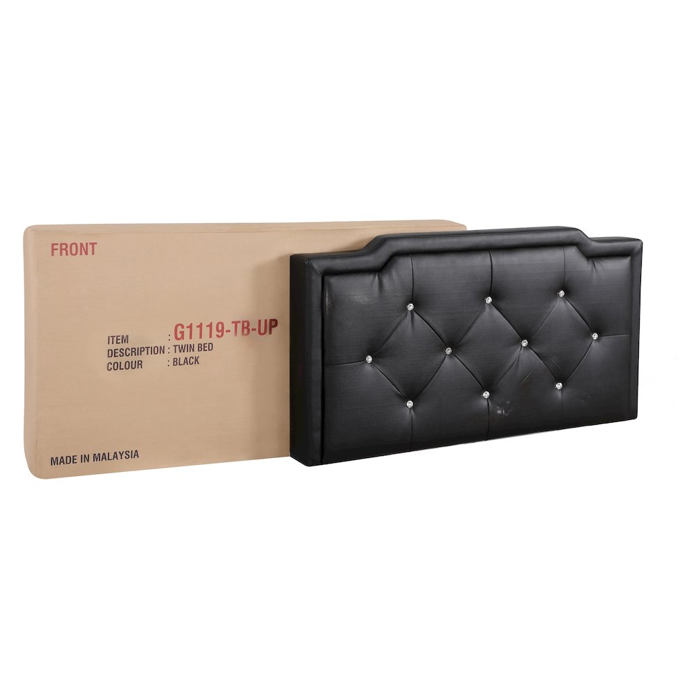 Glory Furniture Deb Twin Bed in Black Color