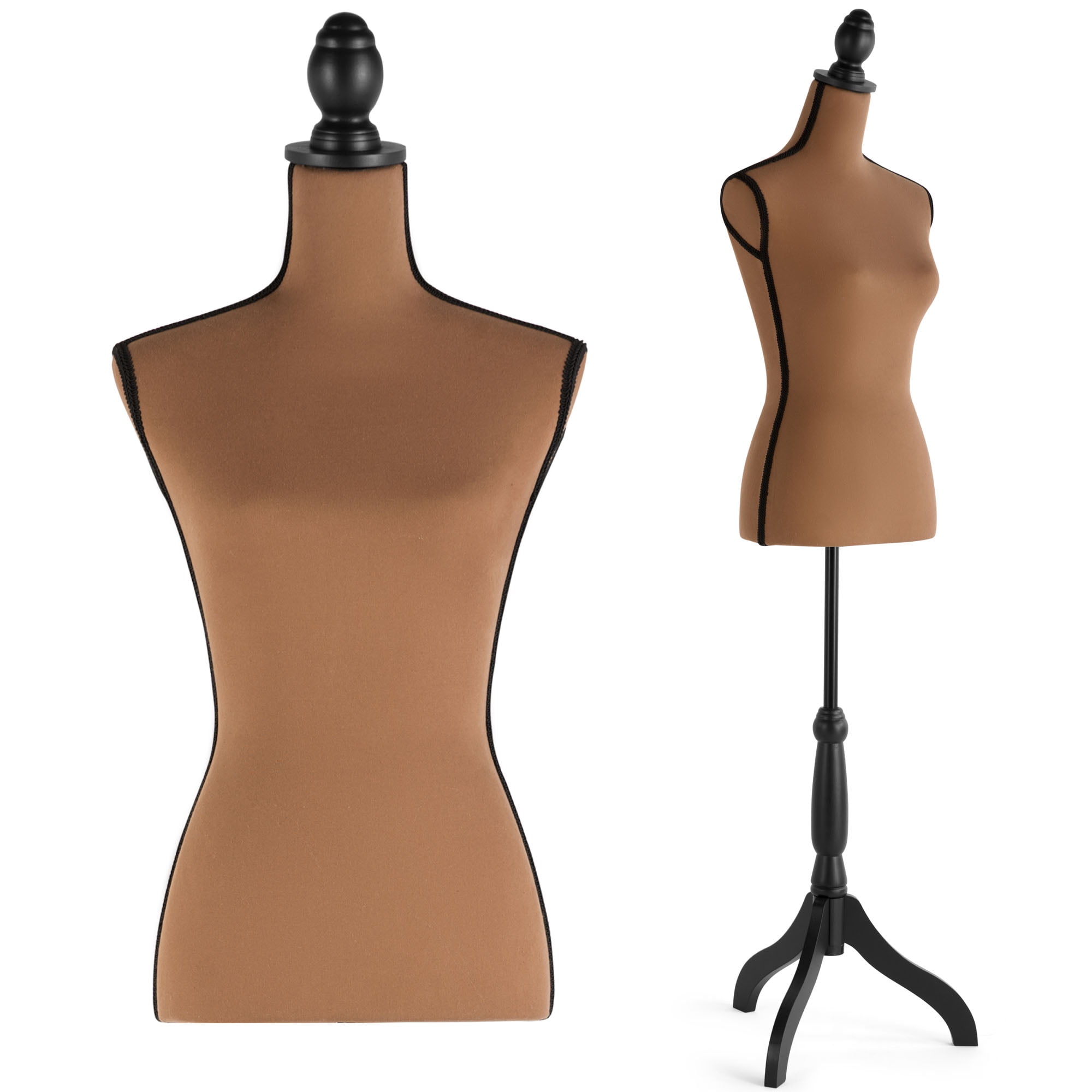 Female Mannequin Torso with Stand, Height Adjustable Dress Form with