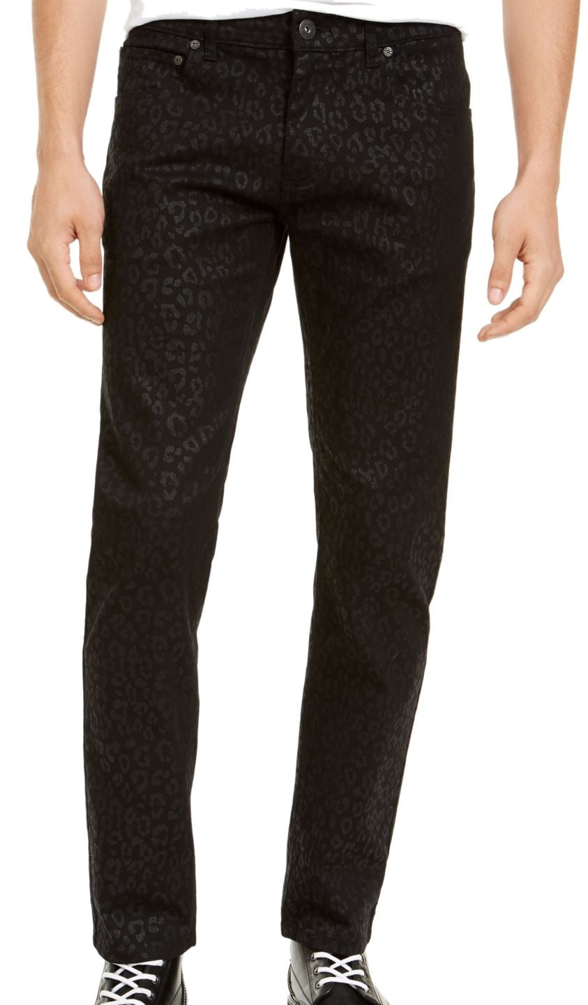 Mens Jeans 34x32 Wax Coated Tonal 