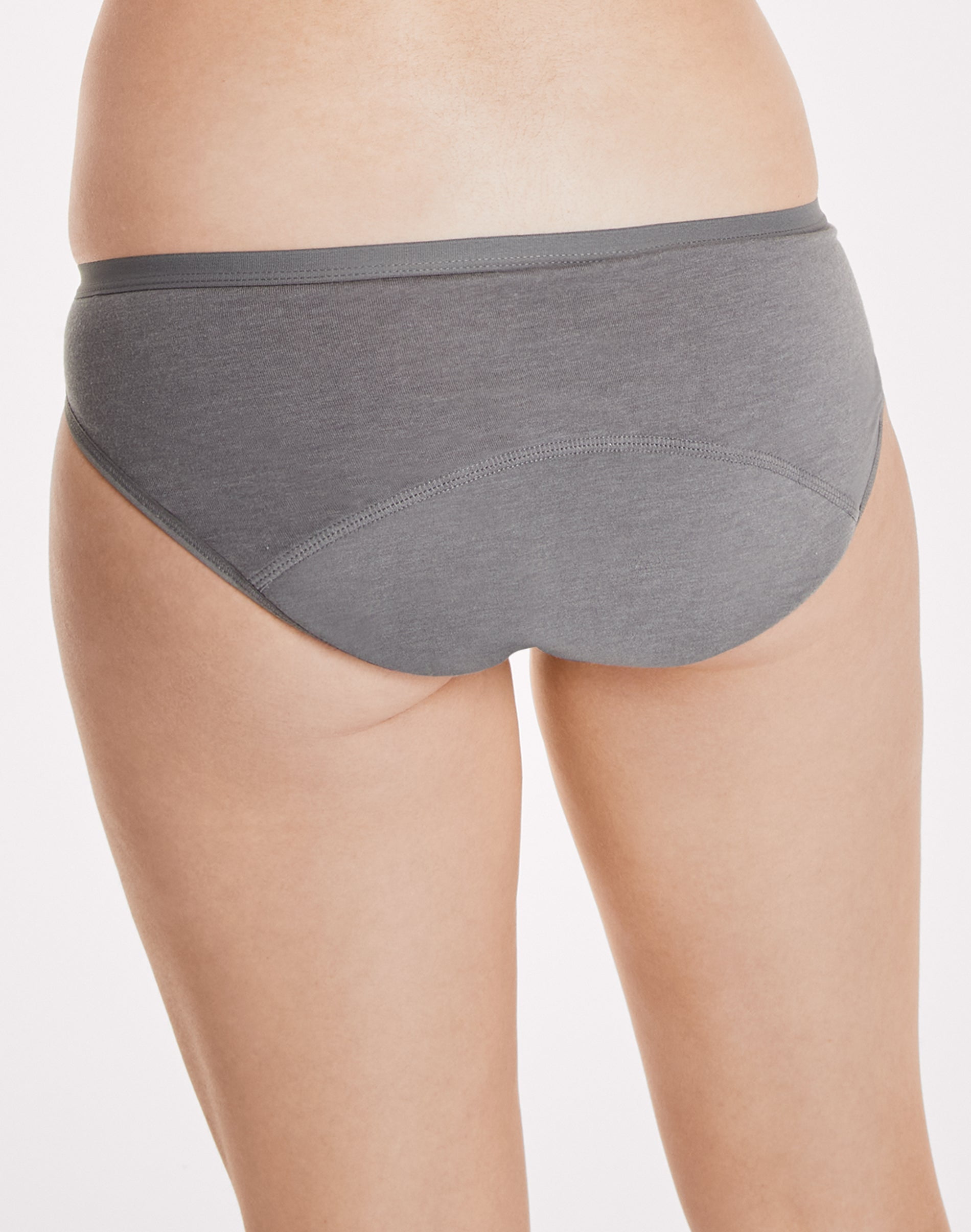 Hanes Comfort, Period. Women's Bikini Underwear, Moderate Leaks, Neutrals,  3-Pack Assorted 8 