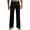 Black, variant on High Waisted Pants Men's Pajamas Casual Solid Color Loose Leisure Sports Elasticity Pants Straight Vintage Trousers No Pockets Workout Fitness Clothing Thin Active Wear Lightweight Pants