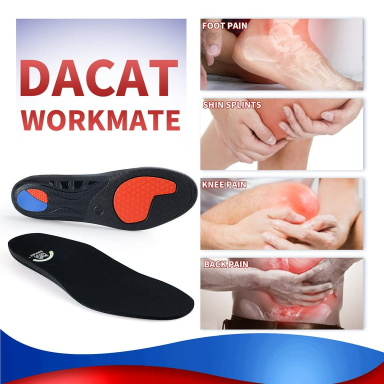 DACAT Plantar Fasciitis Insoles for Standing All Day Work