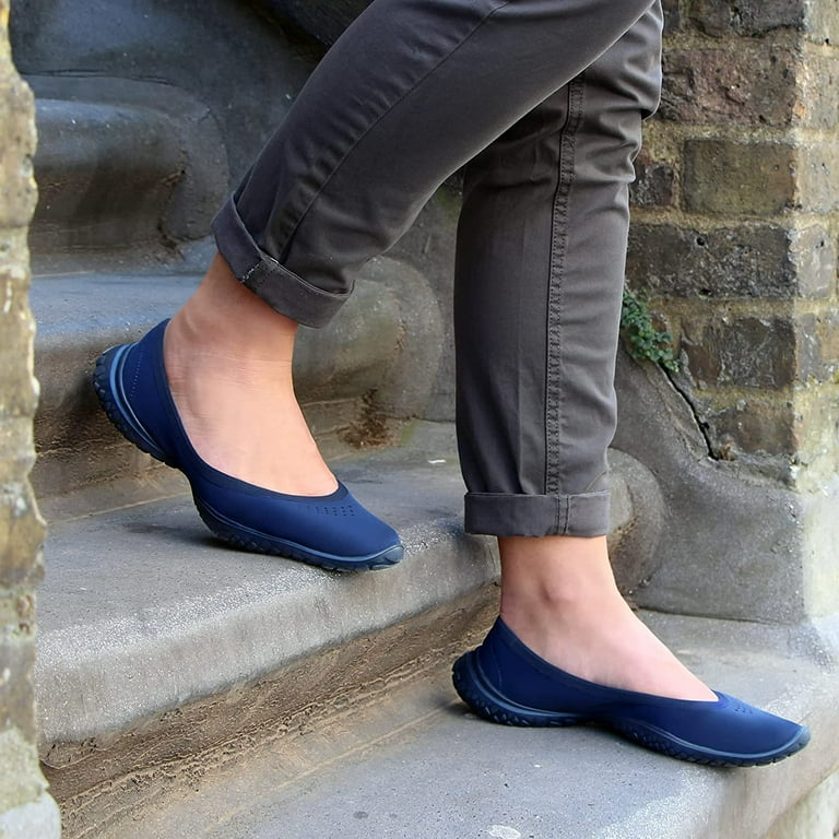 LISSOM Women's Flyte Navy Slip-On Shoes - Lightweight u0026 Flexible - 8mm Heel  Toe Drop, Removable Insoles - Size 7 - Walmart.com