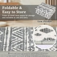 thumbnail image 4 of HOMERRY 10' x 13' Area Rug for Living Room Washable Bedroom Distressed Boho Indoor Carpet, Gray, 4 of 5