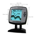 thumbnail image 3 of Fish Finder FF918-180S Wired Transducer Sensor Fishfinder 45 Degrees Echo LCD Fish Locator Boat Fishfinder ,Easy to Use, 3 of 8
