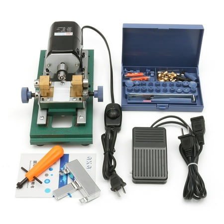 - 110V 240W Pearl Drilling Holing Machine Driller Drilling Punch Tools Full Set For Shell Coral Hole Maker Amber Stone US Plug