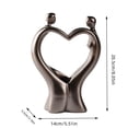 thumbnail image 3 of Décor pour la Maison, Ornement en Résine en Forme de Cœur Design Unique d'Idole Visage Affection Symbolique Signification Compact Polyvalent Placement, Décor Festif pour Étagère de Chambre Bureau Chevet Cadeau de la Saint-Valentin Décors, 3 of 9