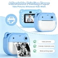 thumbnail image 6 of MOMOTER Kids Instant Print Camera, 1080P Digital, 2.0" Screen, Selfie Video MP3 Games, 32GB Card, 4 Paper Rolls, Toy Gift Blue, 6 of 9