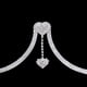 thumbnail image 3 of Cadena de soporte para el pecho con diamantes de imitación, colgante de corazón de cristal a la moda, cadena para sujetador con soporte para el pecho, sujetador de bikini sexy, cadena para el cuerpo, 3 of 5