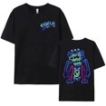 thumbnail image 1 of Jinx T-shirt Imprimé Singe Arcane, Manches Courtes, Coton, Décontracté, Graphique, Grunge, 1 of 5