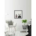 thumbnail image 4 of Panda And Llama In Pink Framed Painting Art Print, 12.00" x 1.50", 4 of 6