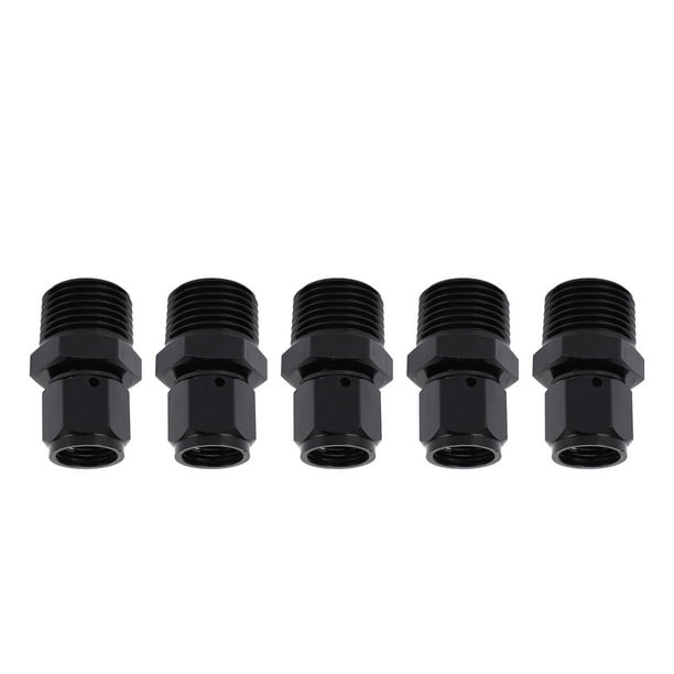 6AN Female To 1/2 NPT Male Swivel Adapter, 6AN To 1/2 NPT Adapter Aluminum  Alloy 5Pcs Prevent Leakage For Fuel Filter For Fuel Line 