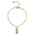 thumbnail image 3 of Minnieouse Pulseras de tobillo Tobilleras de aleación Elegante Tridimensional diario Señora Brazalete para adolescentes Niñas Mujeres Adultos Oro Type3 NO3 Minnieouse AP009827-01, 3 of 6