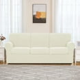 thumbnail image 2 of Subrtex Sofa Slipcover Sets 7 Pieces Stretch Couch Cover Backrest Cushion Covers (Sofa, Ivory), 2 of 6