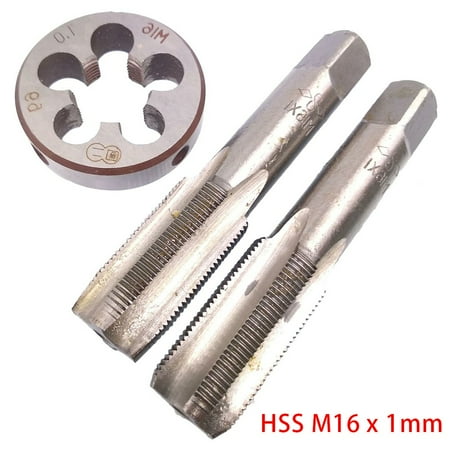 

HSS M16 x 1mm Taper & Plug Tap & M16 x 1mm Die Metric Thread Right Hand