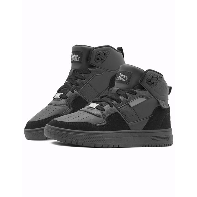 Tenis Bota Charly Dama Negro Urbano Antiderrapante Casual 26