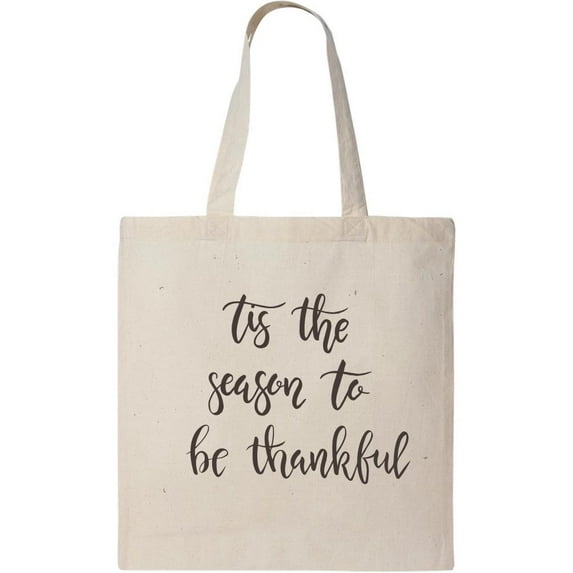 Smartprints Its The Season To Be Thankful Tote Bag - Image by Shutterstock, One Size Cotton Canvas Tote Bag