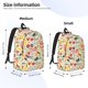 thumbnail image 2 of Balery Farm Mochila Clásica Impresa Básica para Viaje, Mochila Escolar Resistente al Agua, Mochila de Lona con Correas Ajustables-Medium, 2 of 5
