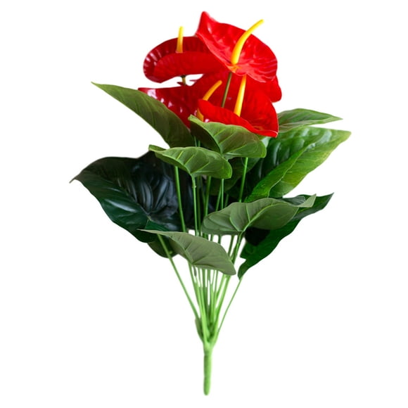 Flor artificial en maceta de 18 cabezas Flor de simulación de plástico Decoración floral interior realista Scienceny HA8161-00B
