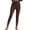 Brown, variant on Women's Solid Color Leggings Fitness Yoga Pants Stretchy High Waist Casual Comfy Tights for Running Workout, Blue XL